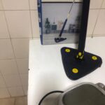 Esfregão Triangulo Mop De Limpeza Ajustável Giratória 360°