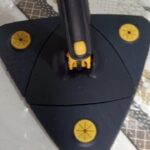 Esfregão Triangulo Mop De Limpeza Ajustável Giratória 360°