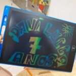 Lousa Mágica Tablet Infantil Para Escrita ou Desenho Magic Kid photo review