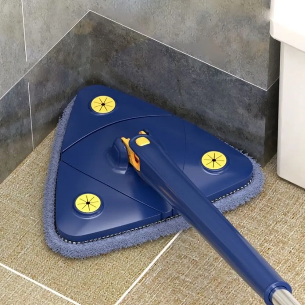 Esfregão Triangulo Mop De Limpeza Ajustável Giratória 360° Esfregão Triangulo Mop De Limpeza Ajustável Giratória 360°