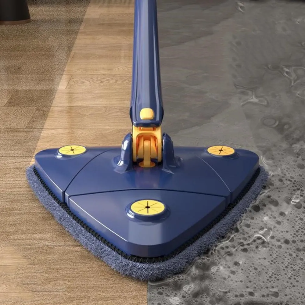 Esfregão Triangulo Mop De Limpeza Ajustável Giratória 360° Esfregão Triangulo Mop De Limpeza Ajustável Giratória 360°