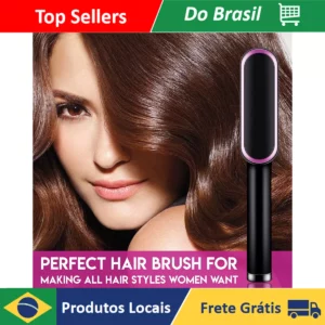 Escova Secadora 5 em 1 - Alisa, Seca, Hidrata, Modela e Anti-Frizz