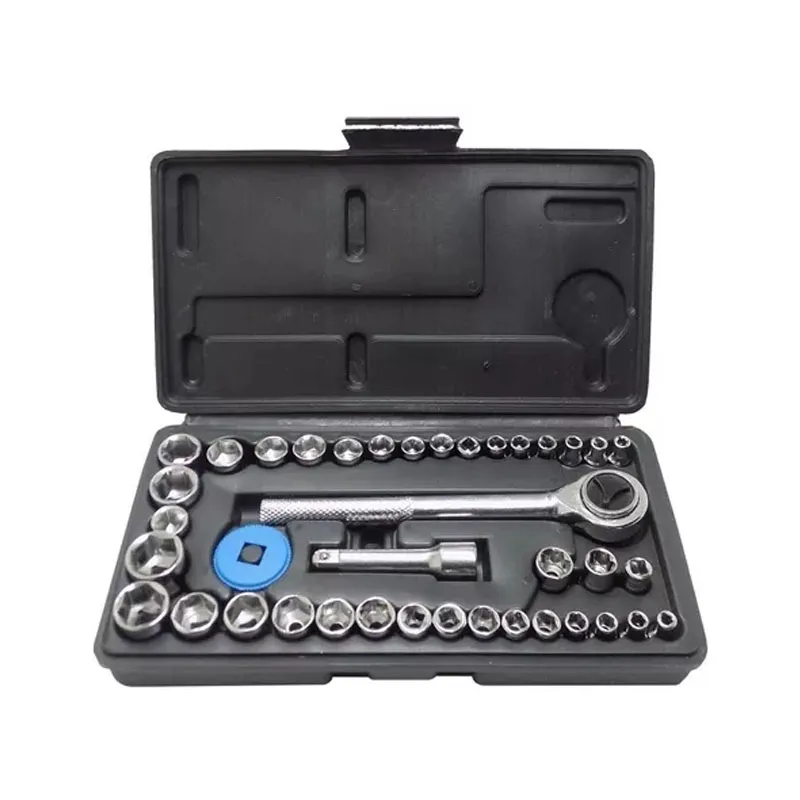 Jogo de Soquete 1/4- 3/8 com 40 peças Titanium Jogo de Soquete 1/4- 3/8 com 40 peças Titanium