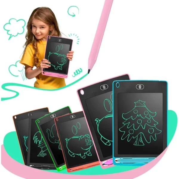 Lousa Mágica Tablet Infantil Para Escrita ou Desenho Magic Kid