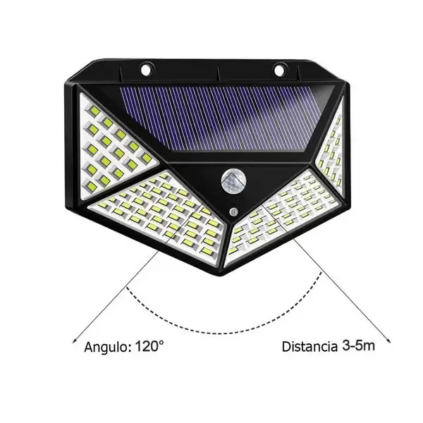 Luminaria Solar com Sensor De Movimento à Prova D'agua