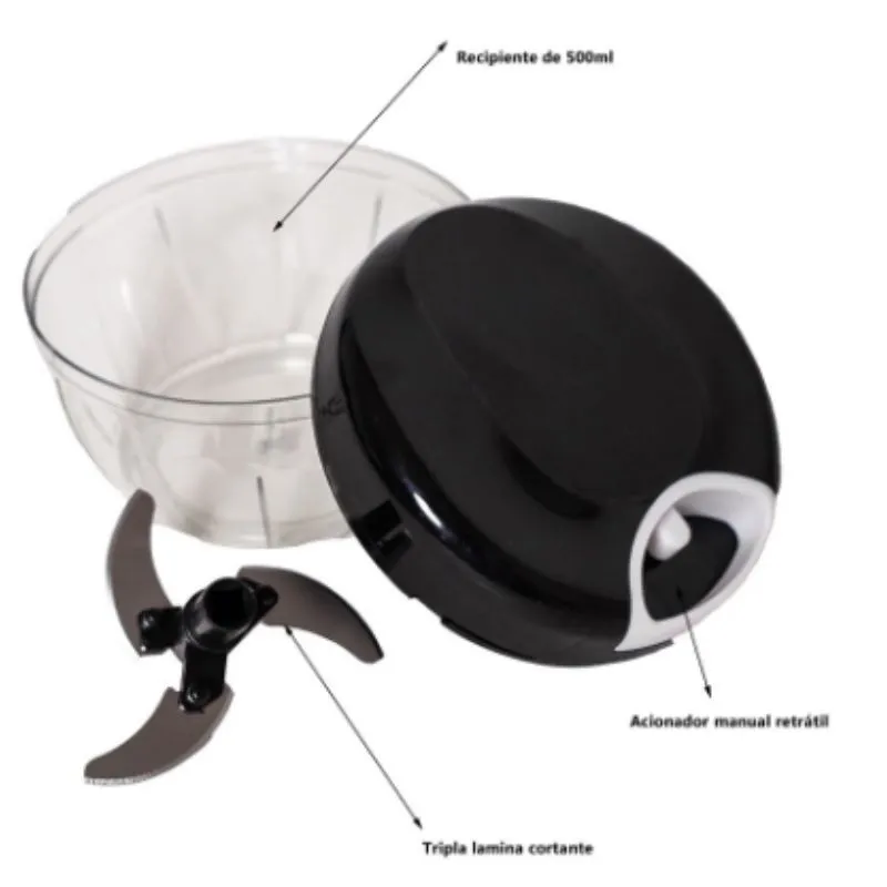 Mini Processador Triturador Manual De Alimentos Mini Processador Triturador Manual De Alimentos