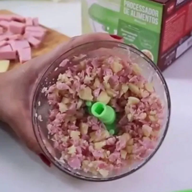 Mini Processador Triturador Manual De Alimentos Mini Processador Triturador Manual De Alimentos