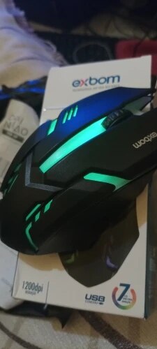 Mouse Gamer Usb 3200dpi Led Rgb Com Fio JX-M20