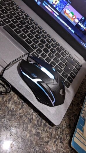 Mouse Gamer Usb 3200dpi Led Rgb Com Fio JX-M20