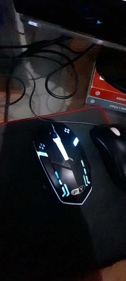Mouse Gamer Usb 3200dpi Led Rgb Com Fio JX-M20