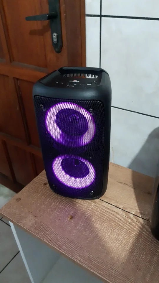 Click to view full screen Caixa Som Bluetooth Potente Multimídia LED RGB IZESOUNDS photo review