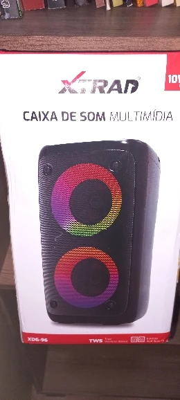 Click to view full screen Caixa Som Bluetooth Potente Multimídia LED RGB IZESOUNDS photo review