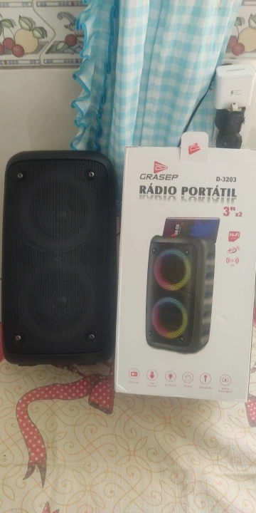 Click to view full screen Caixa Som Bluetooth Potente Multimídia LED RGB IZESOUNDS photo review