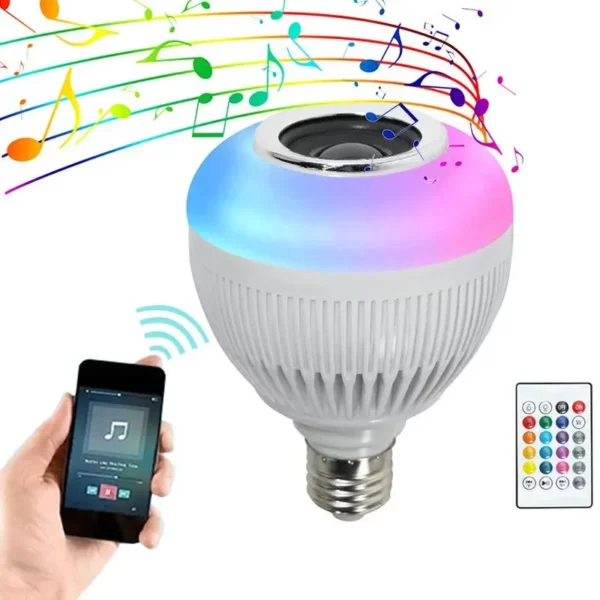 Caixa De Som Led Bluetooth Controle Remoto 12W IZELIGHTSOUND