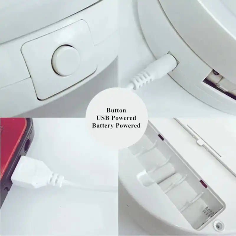 Espelho de Mesa Luz Led Maquiagem Portátil IZEGLAM Espelho de Mesa Luz Led Maquiagem Portátil IZEGLAM