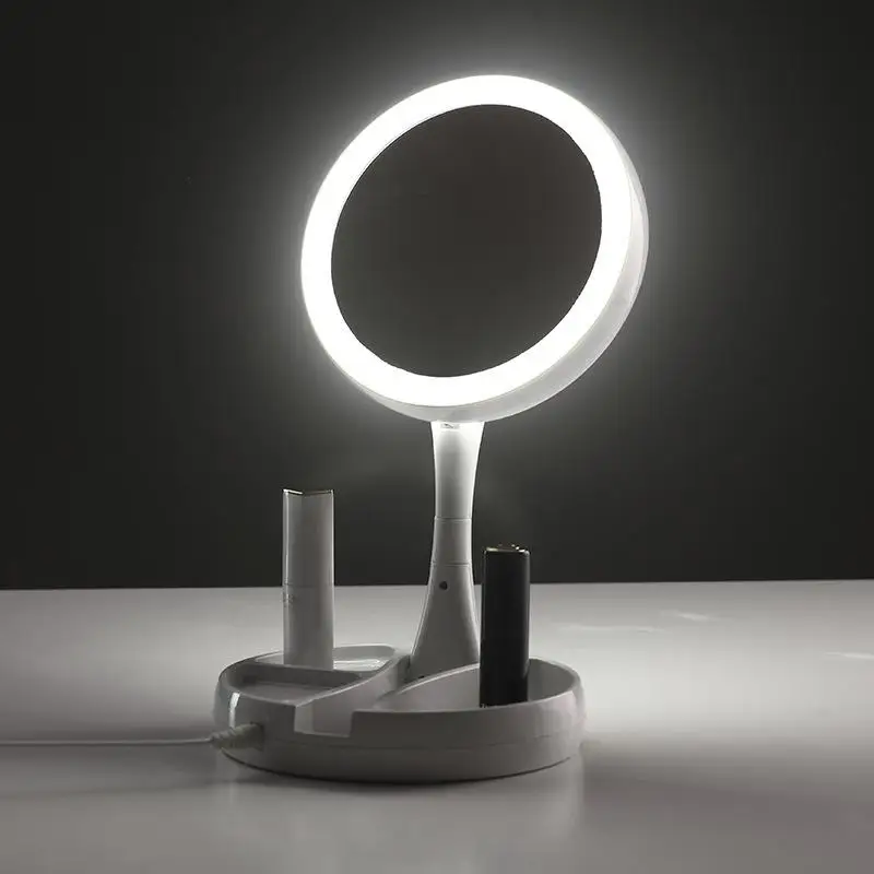 Espelho de Mesa Luz Led Maquiagem Portátil IZEGLAM Espelho de Mesa Luz Led Maquiagem Portátil IZEGLAM