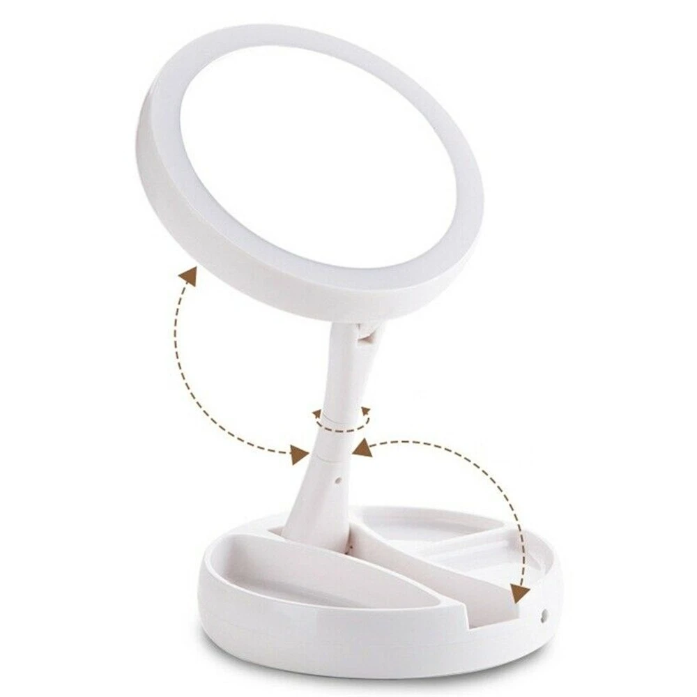 Espelho de Mesa Luz Led Maquiagem Portátil IZEGLAM Espelho de Mesa Luz Led Maquiagem Portátil IZEGLAM