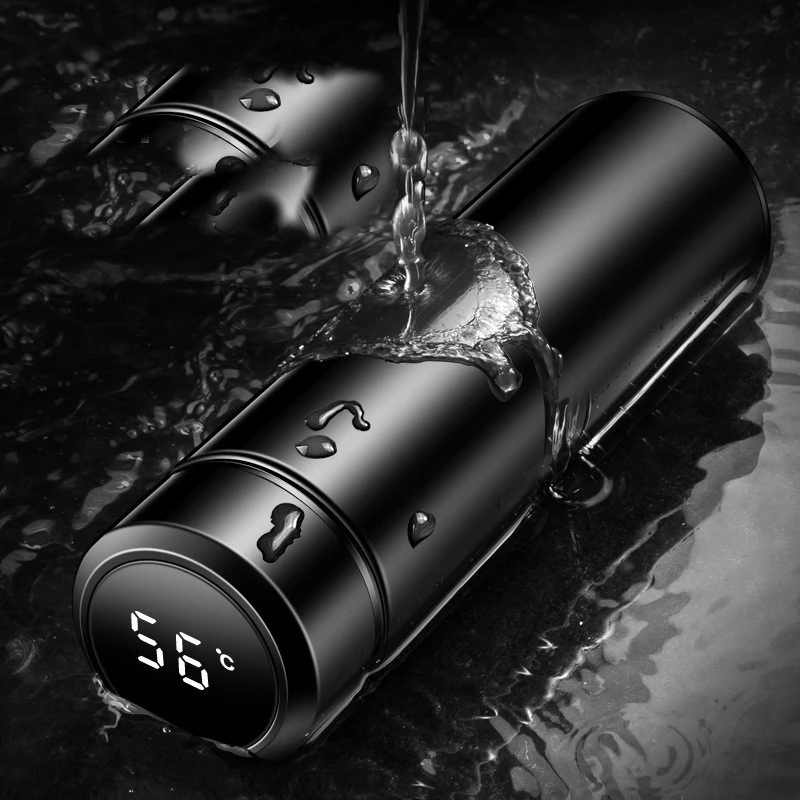 Garrafa Térmica Aço Inox Termômetro Digital 500ml IZETHERMAL Garrafa Térmica Aço Inox Termômetro Digital 500ml IZETHERMAL