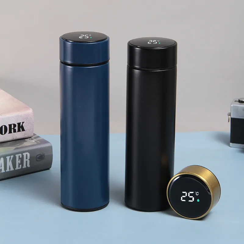 Garrafa Térmica Aço Inox Termômetro Digital 500ml IZETHERMAL Garrafa Térmica Aço Inox Termômetro Digital 500ml IZETHERMAL