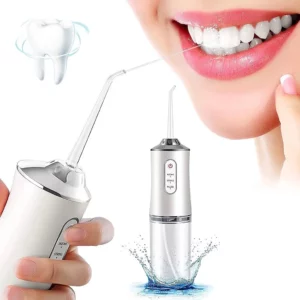 Irrigador Oral 220ml Com Fio Dental Recarregável Portátil Saúde Bucal IZEHYGIENE