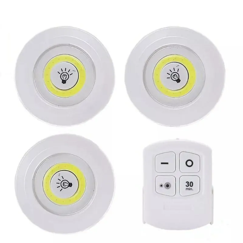 Kit 3 Lâmpada Luminária Led Spot Sem Fio IZELIGHT Kit 3 Lâmpada Luminária Led Spot Sem Fio IZELIGHT