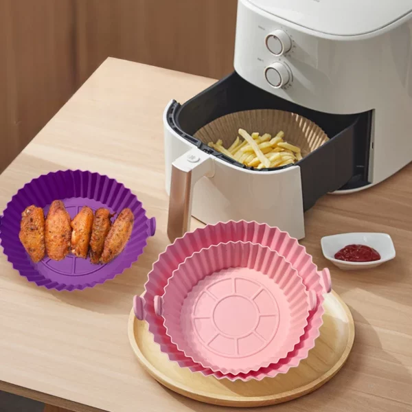 Kit 6 Formas Air Fryer Tamanhos Variados Silicone IZEKITCHEN