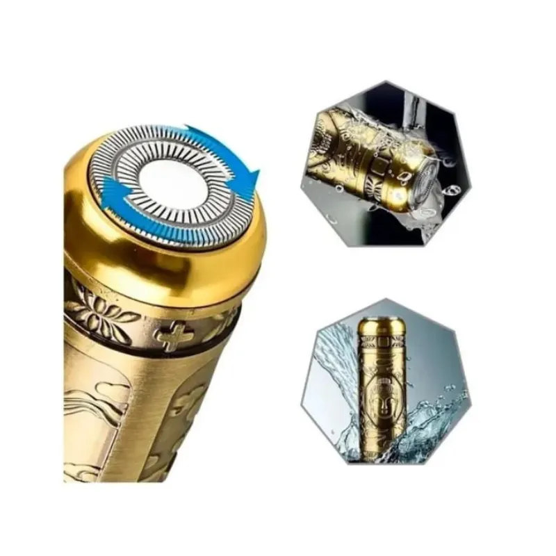 Mini Barbeador Elétrico Portátil Aparador De Barba Lavável Homens IZEBARBER Mini Barbeador Elétrico Portátil Aparador De Barba Lavável Homens IZEBARBER