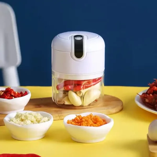 Mini Processador Elétrico Alimentos 3 lâminas IZECHEF