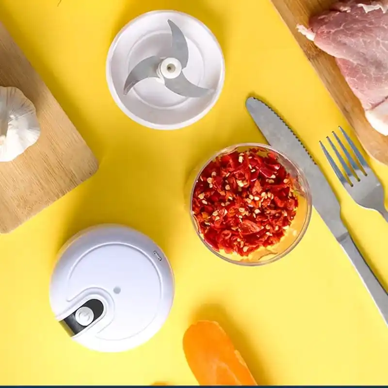 Mini Processador Elétrico Alimentos 3 lâminas IZECHEF Mini Processador Elétrico Alimentos 3 lâminas IZECHEF