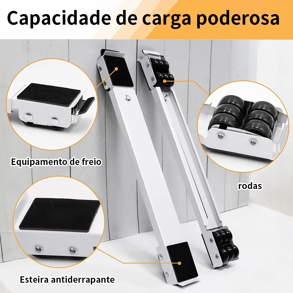 Suporte Com Rodinhas Ajustável Para Máquina De Lavar, Lava Louças Geladeira e Fogão Até 200kg IZEUTILITY IZESHOP