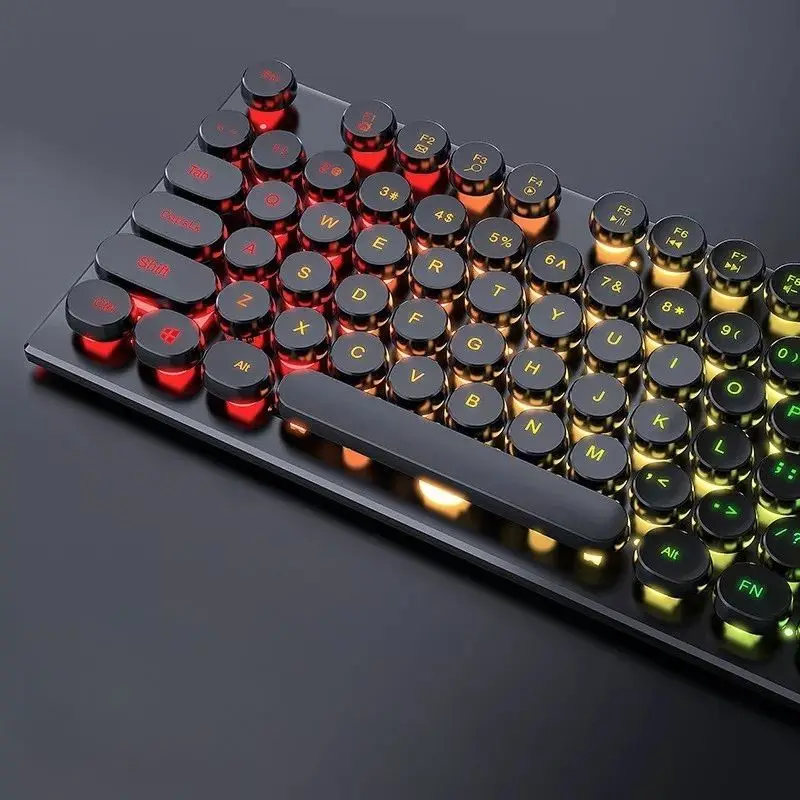 Teclado com Teclas Redondas LED RGB IZEBoard