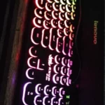 Teclado com Teclas Redondas LED RGB IZEBoard photo review