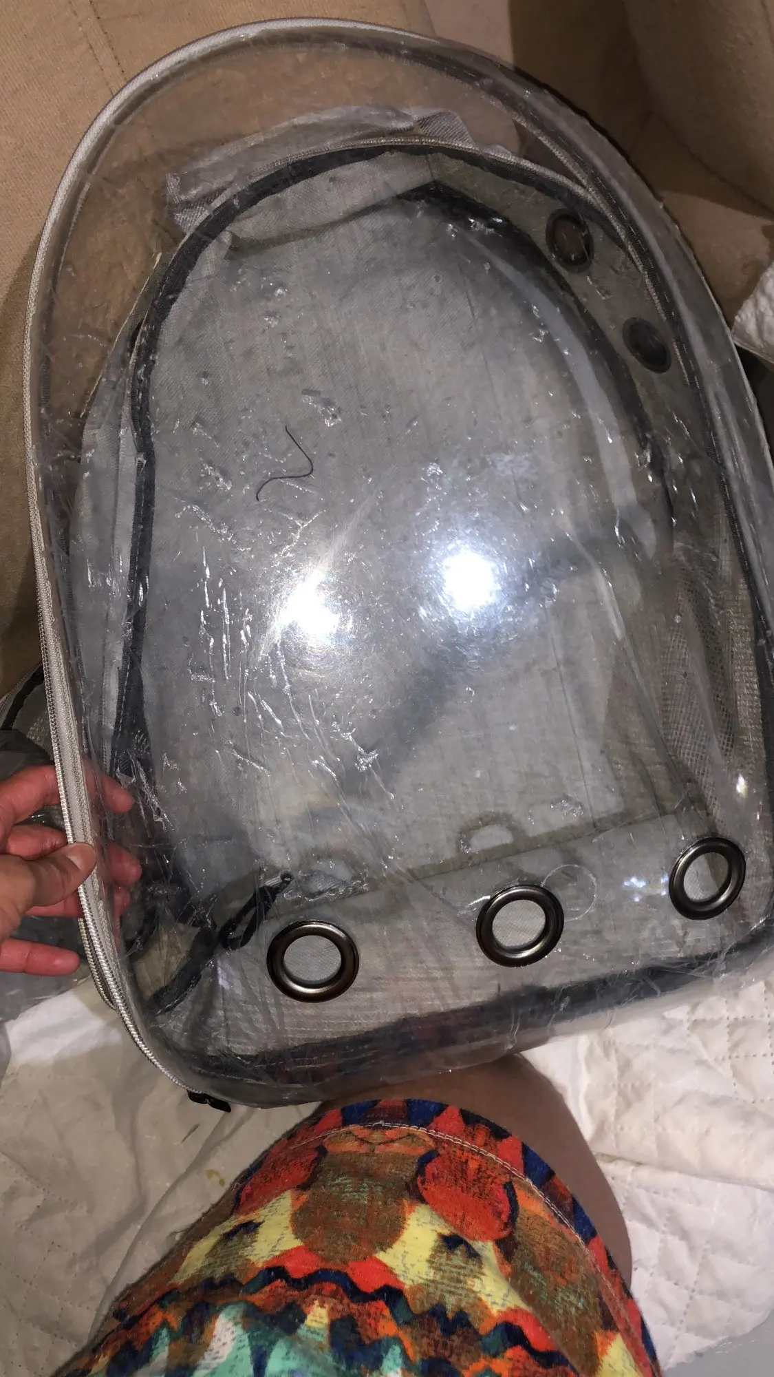 Mochila Transparente para Gato IZEPetVent photo review