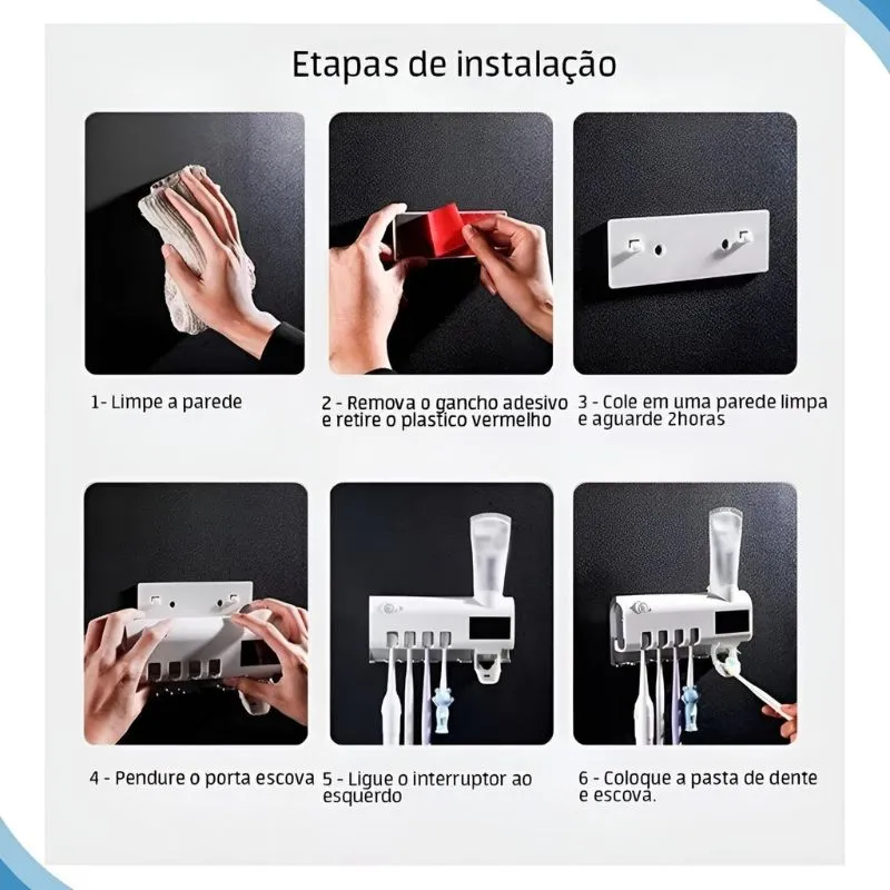 Dispensador Automático Pasta Dente IZEDISPENSE Dispensador Automático Pasta Dente IZEDISPENSE