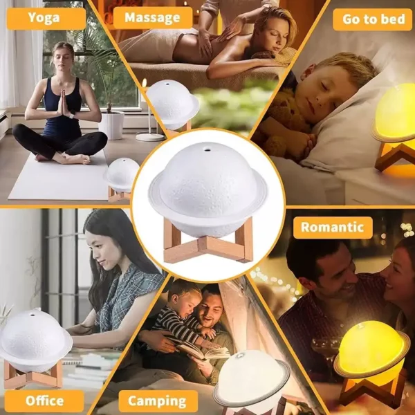 Luminária Umidificador IZEMOON SATURN - Imagem 2