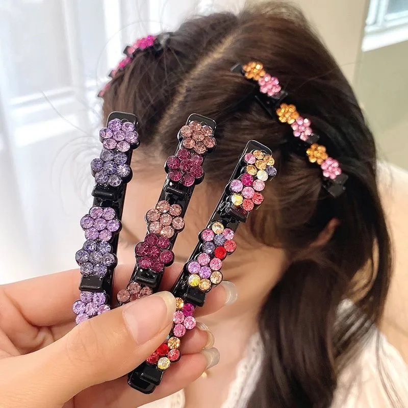 Grampo de Cabelo com Cristal e Flores Strass IZECRISTAL IZESHOP