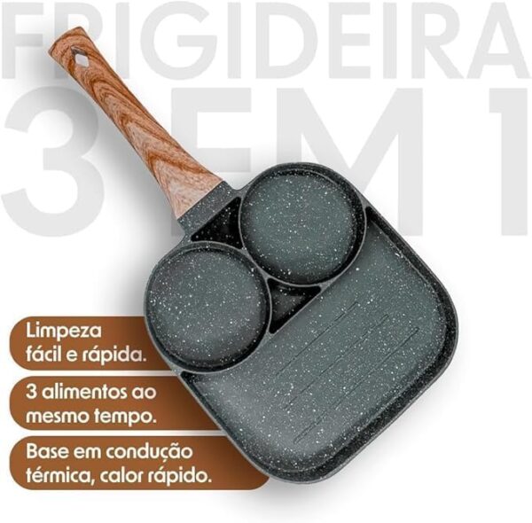 Frigideira resistente e durável