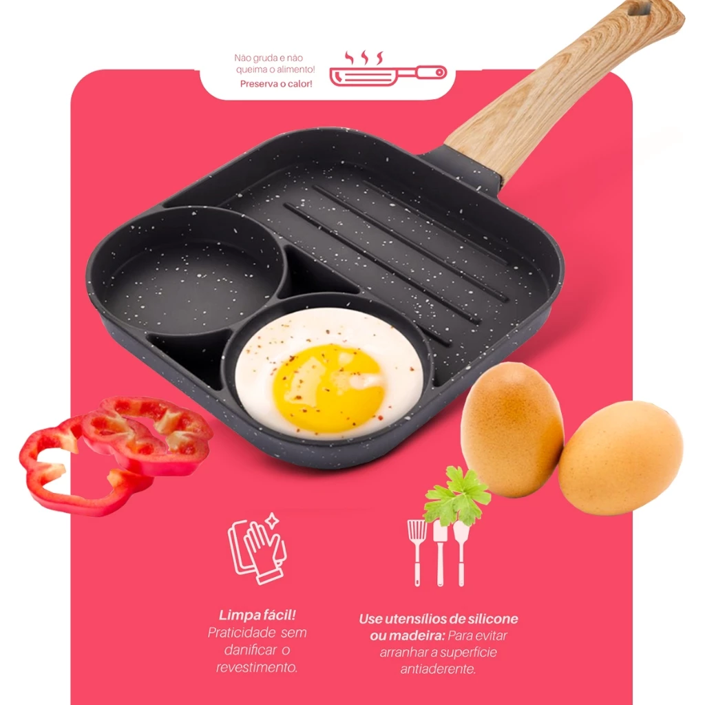 Frigideira Antiaderente 3 em 1 IZECOOK IZESHOP