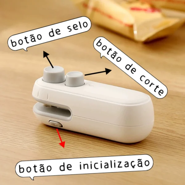 Selador Portátil 2 em 1 Magnético de Calor Recarregável IZEPACK FAST IZESHOP