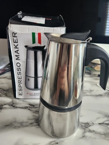 Click to view full screen Cafeteira Italiana Aço Inox IZECOFFE MASTER photo review