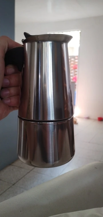 Click to view full screen Cafeteira Italiana Aço Inox IZECOFFE MASTER photo review