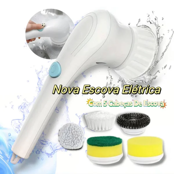 Escova Elétrica 5 em 1 Recarregável Múltiplas Superfícies IZEPOWER CLEAN IZESHOP