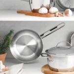 Frigideira Tramontina Aço Inox com Fundo Triplo de indução