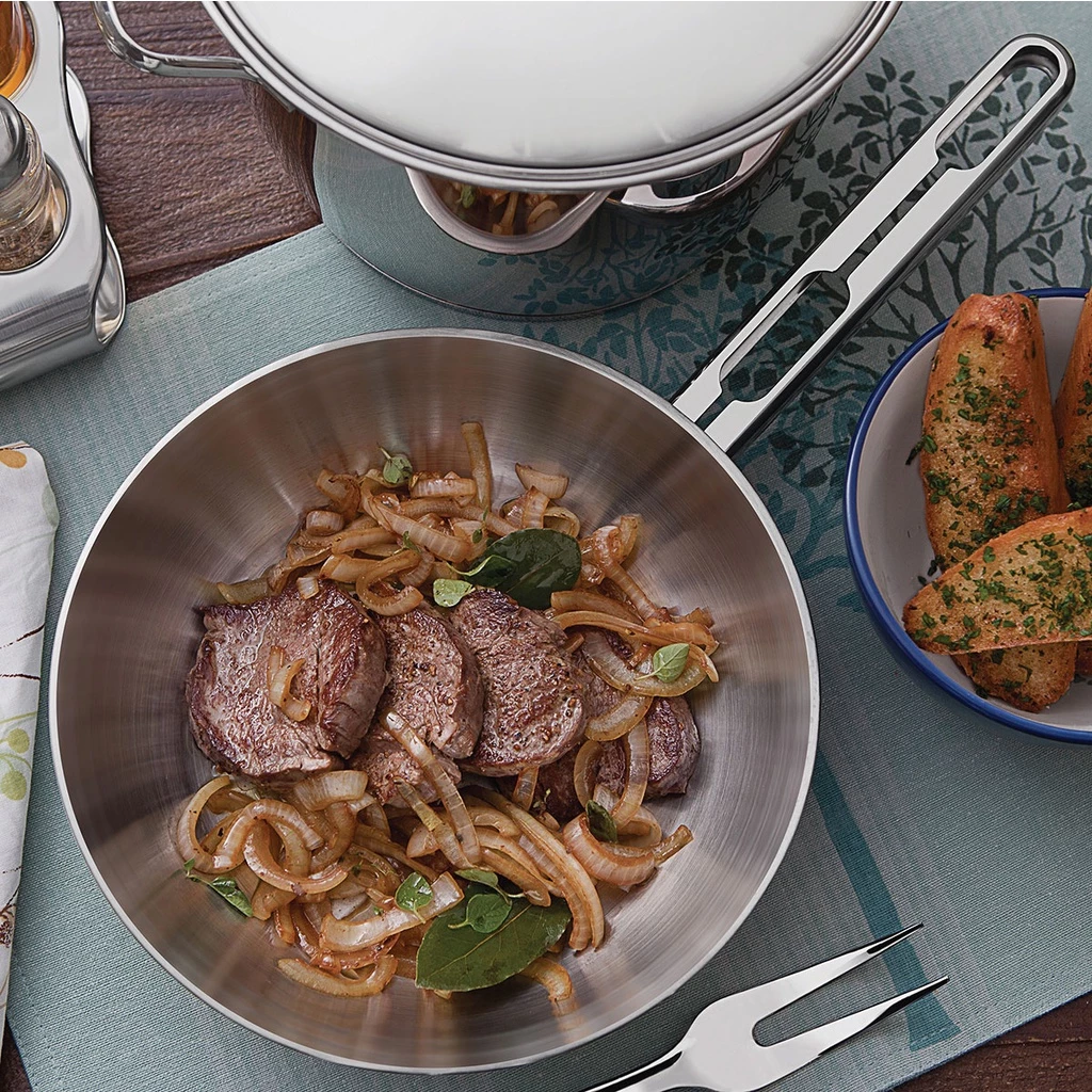 Frigideira Tramontina Aço I (7) Frigideira Tramontina Aço Inox com Fundo Triplo de indução IZESHOP