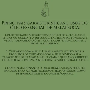 Óleo Essencial 100% Puro de Melaleuca Tea Tree 15ML IZENATURE PURE IZESHOP