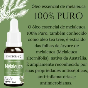 Óleo Essencial 100% Puro de Melaleuca Tea Tree 15ML IZENATURE PURE IZESHOP