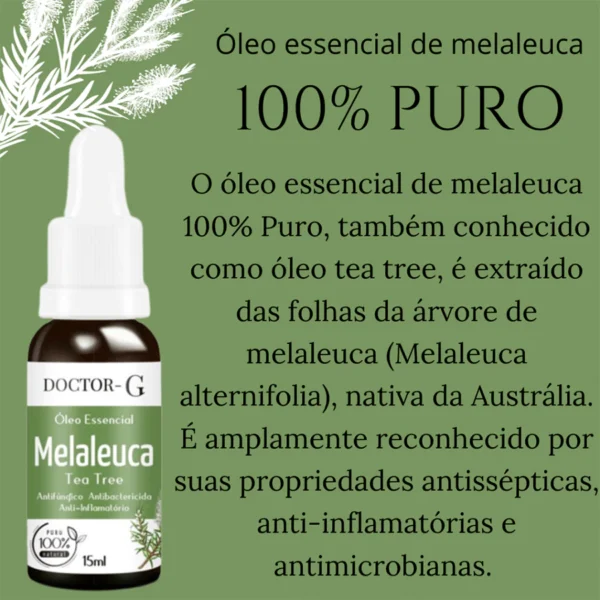 Óleo Essencial 100% Puro de Melaleuca Tea Tree 15ML IZENATURE PURE IZESHOP