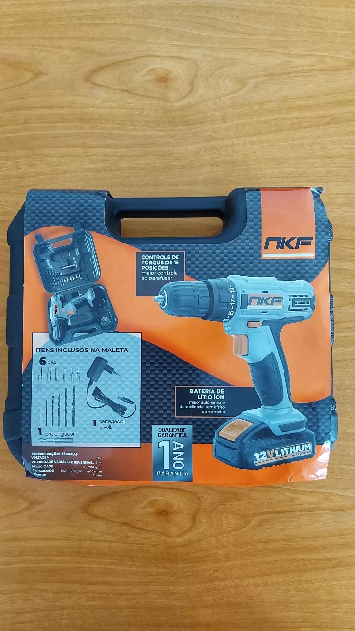 Furadeira Parafusadeira Bateria 12V LED Torque NKF IZETOOL PRO photo review