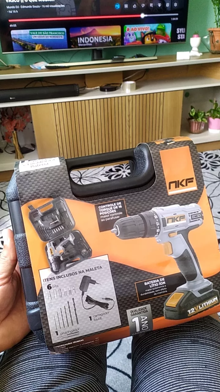 Furadeira Parafusadeira Bateria 12V LED Torque NKF IZETOOL PRO photo review