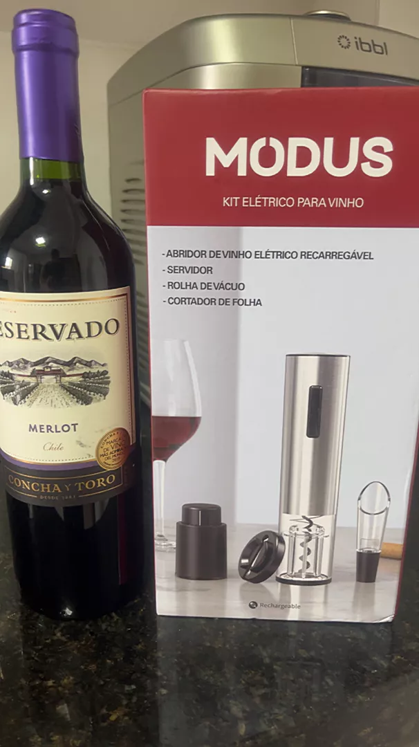Abridor de Garrafa Elétrico USB Recarregável IZEOPENER PRO photo review